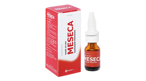 Thuốc xịt Meseca giúp giảm nhanh chóng các triệu chứng nghẹt mũi, sổ mũi, điếc mũi