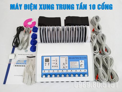 Bộ phụ kiện dòng máy điện xung trung tần 10 cổng